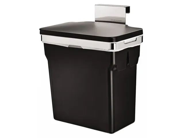 In-Cabinet Bin 10 liter Zwart Chroom Simplehuman