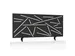 Ecran de séparation acoustique motif découpé 60x160cm Noir