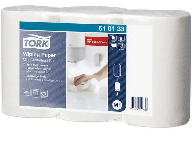 Tork 610133 Poetspapier M1 Advanced Centerfeed 1-laags 120m Wit
