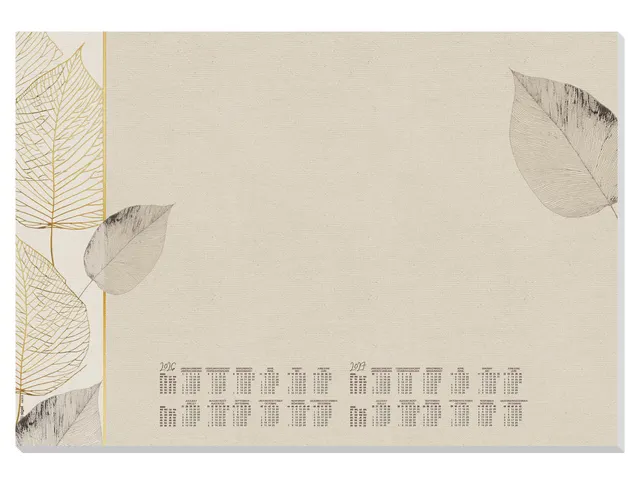 Designonderlegger Sigel Natural Leaves 26/27 59,5x41cm 30 vel 80 grams