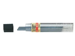 Potloodstift Pentel 2H 0.5mm zwart koker à 12 stuks - 1
