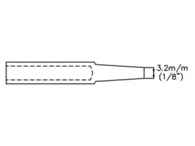 Soldeerpunt - Beitelvorm - 3.2mm (1/8 Inch)