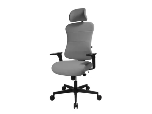 Topstar Bureaustoel Art Comfort met hoofdsteun grijs