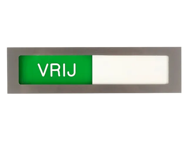 Infobord Deurbordje Niet Storen Groen Rood 150x40mm