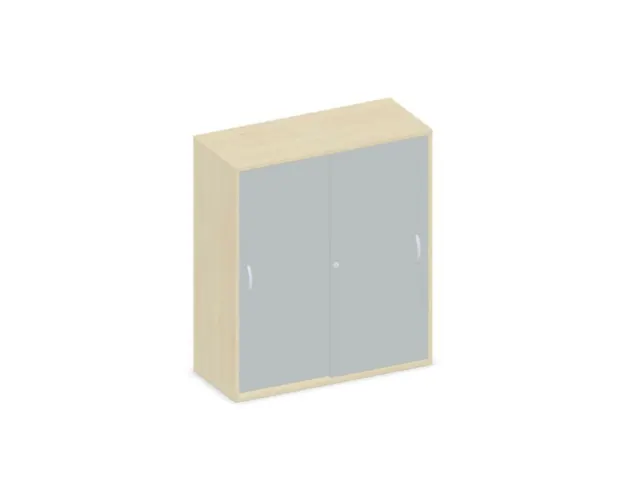 Schuifdeurkast 1150x1000x430mm Romp Esdoorn Decor Front Lichtgrijs