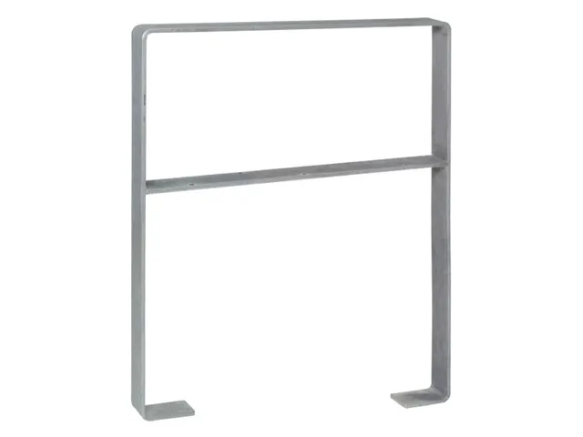 fietsbeugel,L 800mm,staal vuurverzinkt,plat staal,m. kniebuis