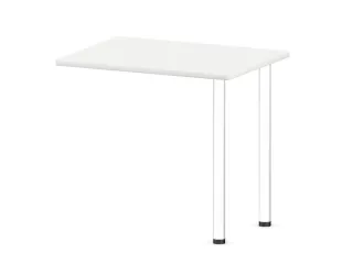 aanbouwtafel,i.h.v.,HxBxD 720-840x800x600mm,Bl-wit - 1