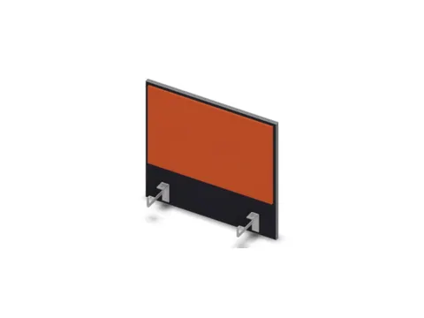 opzetpaneel bureau aanbouw zijkant CC-zwart BN3012-oranje 600mm