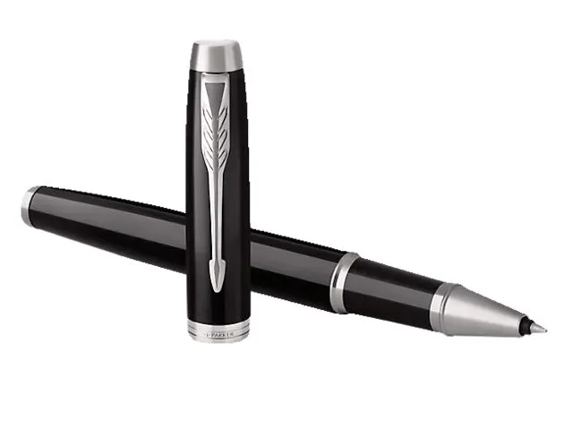 Rollerpen Parker IM Black Lacquer CT Finish Fijn Zwarte inkt