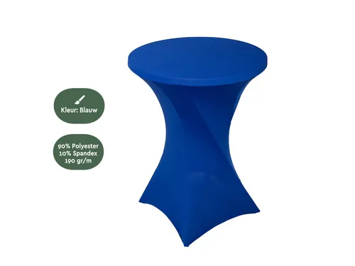 Tafelrok BRASQ voor statafel 80cm blauw