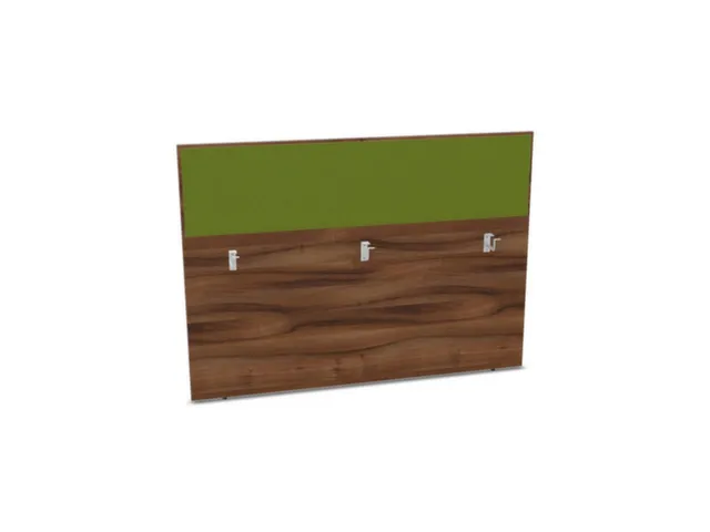 baliepaneel bureau aanbouw achter NP-tiepolo nut BN7048-groen 1600mm