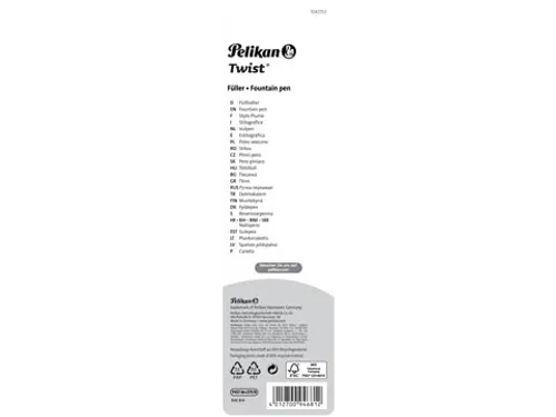vulpen Twist, op blister, zwart