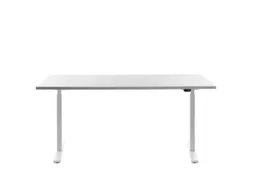 Elektrisch ihv bureau,HxBxD 700-1200x1600x800mm,blad wit,T-voet wit