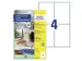 Etiket Avery Zweckform LR3483-10 105x148mm recycled Wit 40 stuks