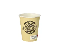 Papstar Pure Joy Drinkbekers 200 ml uit Karton Ø8x9,2cm Crème 50 st.