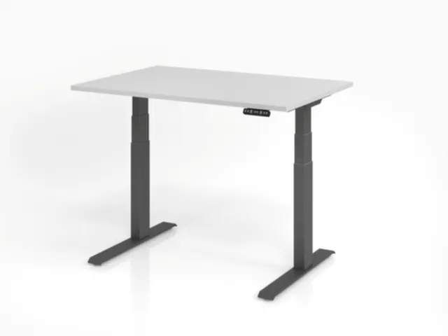 Av. régl. él. hauteur bureau assis/debout,HxlxP 640-1290x1200x800mm