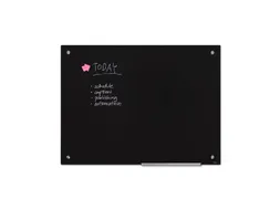 Scritto Glasbord Zwart 90x120 cm met stift