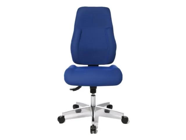 Bureaustoel,Synchroonmech.,Zitting Stof Blauw