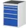 ladekast 825x580x650mm 5laden cilinderslot RAL7035 RAL5010 metaal