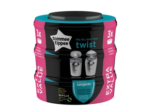 Navulcassettes voor Twist & Click Luieremmer
