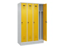 locker voor scheiding van kleding,HxBxD 1950x1200x500mm,4vak