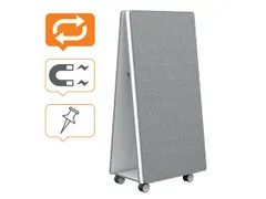 Nobo Move & Meet Mobiel Whiteboard en Memobord Systeem 90x180cm