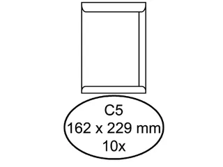 Envelop Hermes Akte C5 162x229mm Wit gegomd - 1