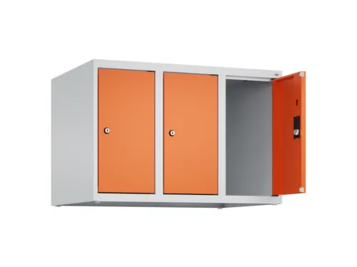 opzetkast,v. locker,3vak.,vak B 250mm,HxBxD 500x750x500mm,vleugeldeur