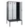 locker met bank,HxBxD 2120x1200x815mm,3vak,vak B 400mm,draaigrendel