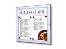 Outdoor Menubord Met Logo Paneel 2xA4 Liggend