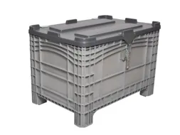 scharnierdeksel,PE,v. container met grote capaciteit