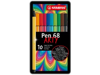 Viltstift STABILO Pen 68/10 Arty medium assorti blik à 10 stuks - 2