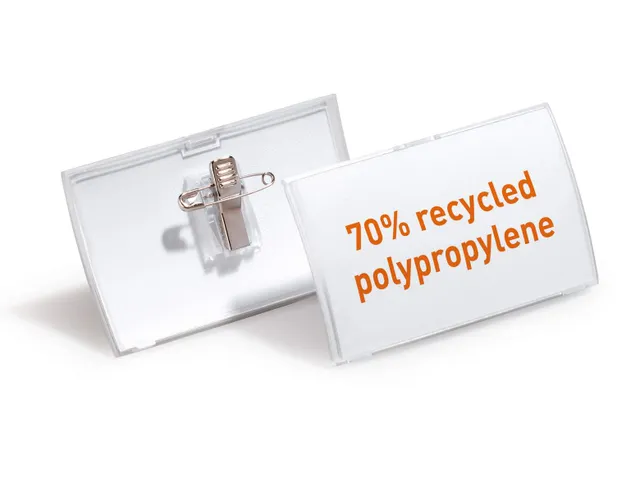 Badge Durable 8214 Click Fold met combiklem 54x90mm