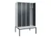 locker voor scheiding van kleding,HxBxD 2120x1200x815mm,4vak