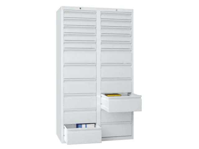 Ladenkast 1800x1000x500mm 10+12 Laden Uitschuifbaar Rolgeleiding