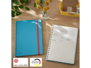 Notitieboek Leitz Cosy B5 lijn spiraal blauw - 6