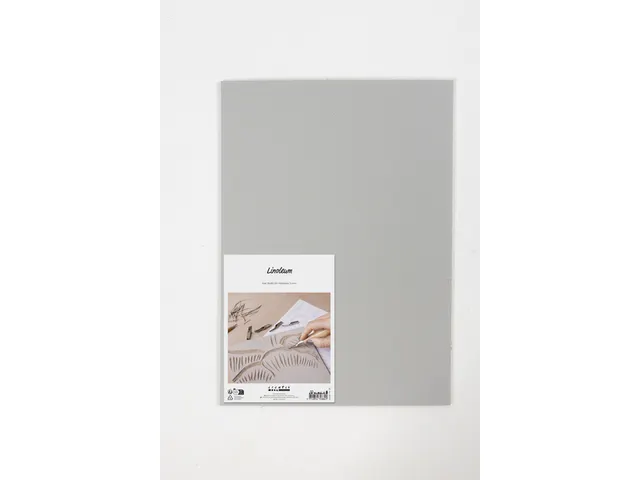 Creativ Company Linoleum 30x40cm dikte 3 mm, Grijs