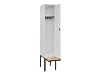 locker met bank,HxBxD 2120x400x815mm,1vak,vak B 400mm,cilinderslot - 1
