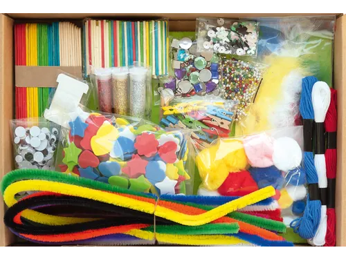 Hobby artikelen Folia met meer dan 1300 stuks assorti