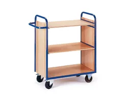 etagewagen,draagverm. 150kg,3etage(s),laadvl. LxB 1000x500mm,houtetage