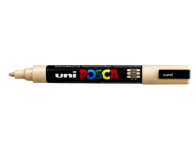 Verfstift Posca PC5M Medium Punt 1,8-2,5mm Beige