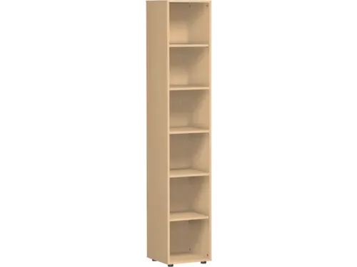 kantoorstelling,HxBxD 2160x400x400mm,5xhouten vloer,6ordnerhoogtes
