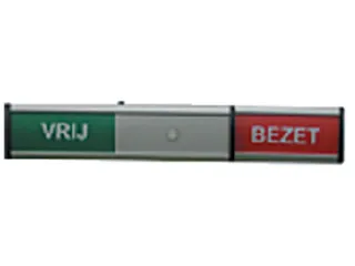 Infobord vrij/bezet 125x30mm - 2