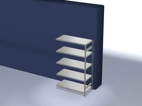 magazijnstelling,aanbouwveld,HxBxD 2000x1310x635mm,vakl. 190kg