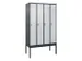 locker voor scheiding van kleding,HxBxD 2120x1200x500mm,4vak