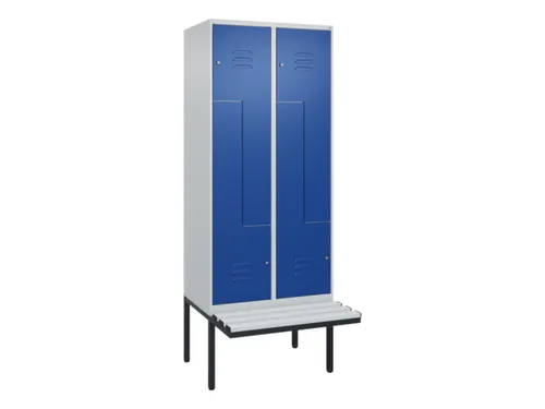 Z-garderobekast,HxBxD 2120x800x815mm,4vak,vak B 400mm,cil.-slot