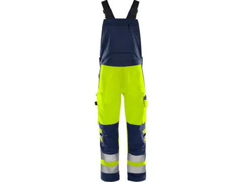 Fristads 1030 Amerikaanse overall voor P/COT, fluo geel/marineblauw, m