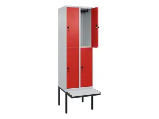 Dubbeldekse dekenkist,HxBxD 2120x600x815mm,2x2vak.,vak B 300mm - 2