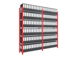 dossierstelling,basis+1xaanbouw,HxBxD 2000x2070x335mm,vaklast 60kg