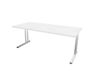 In hoogte verstelbaar bureau,HxBxD 720-840x1800x800mm,Bl-wit - 2
